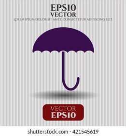 Icono de paraguas