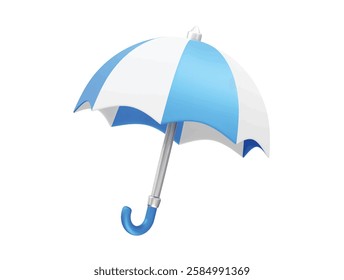 Umbrella icon 3d rendering illustration