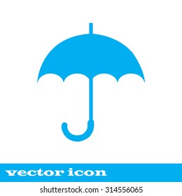 Umbrella icon, blue icon. eps 10.