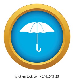 Umbrella icon blue vector isolated on white background for any design