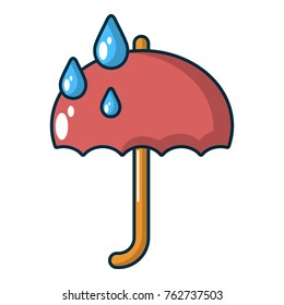 Umbrella icon. Cartoon illustration of umbrella vector icon for web