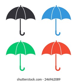 umbrella icon - colored vector illustration
