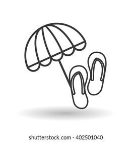 umbrella icon design 