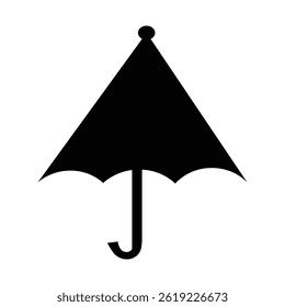 umbrella icon design black illustration