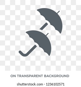 Umbrella icon. Umbrella design concept from  collection. Simple element vector illustration on transparent background.