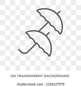 Umbrella icon. Umbrella design concept from  collection. Simple element vector illustration on transparent background.