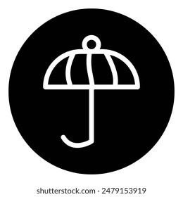 Diseño y logotipo del icono del paraguas