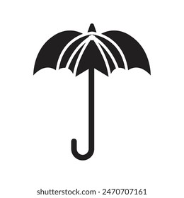 Umbrella icon design template isolated silhouette