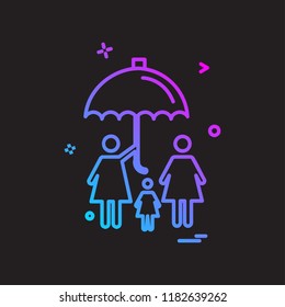 Umbrella icon design vector