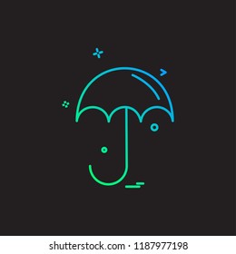 Umbrella icon design vector 
