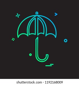 Umbrella icon design vector