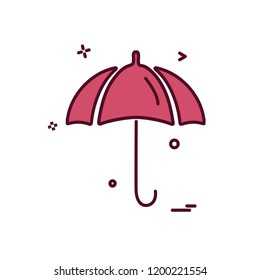 Umbrella icon design vector
