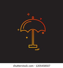 Umbrella icon design vector