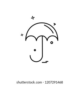 Umbrella icon design vector 