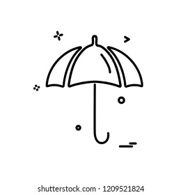 Umbrella icon design vector