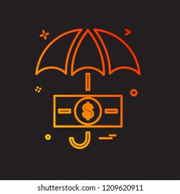 umbrella icon design vector