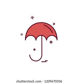 Umbrella icon design vector 