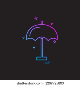 Umbrella icon design vector