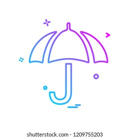 Umbrella icon design vector