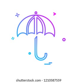 Umbrella icon design vector