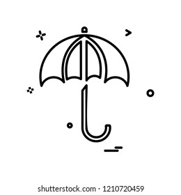 Umbrella icon design vector
