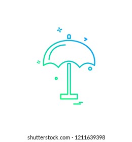 Umbrella icon design vector