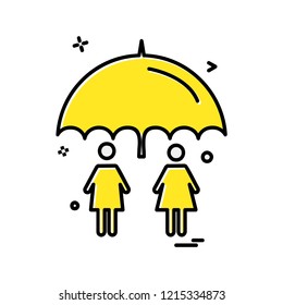 Umbrella icon design vector