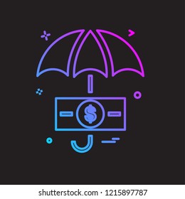 umbrella icon design vector