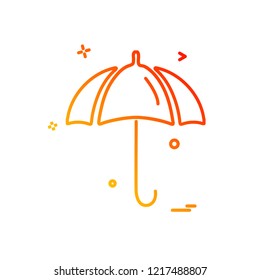 Umbrella icon design vector