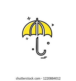 Umbrella icon design vector 