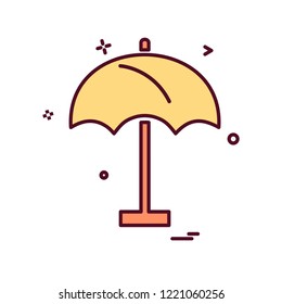Umbrella icon design vector
