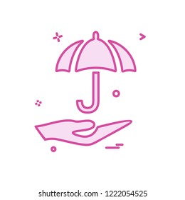 Umbrella icon design vector
