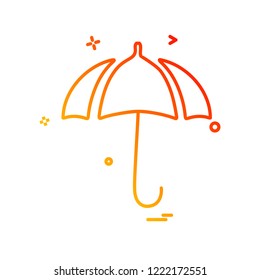 Umbrella icon design vector
