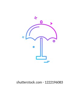 Umbrella icon design vector