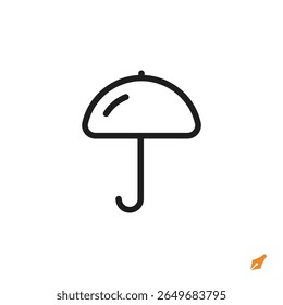 umbrella icon is designed in a visually appealing and easily recognizable style. It’s suitable for various visual needs such as apps, presentations, digital media, or other graphic design projects.