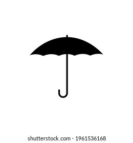 Umbrella icon. Editable stroke. Design template vector