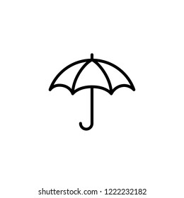 Umbrella icon. Editable vector stroke 64x64 Pixel.