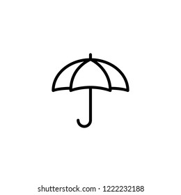 Umbrella icon. Editable vector stroke 64x64 Pixel.