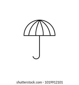 umbrella icon. Element for mobile concept and web apps. Thin line  icon for website design and development, app development. Premium icon on white background on white background