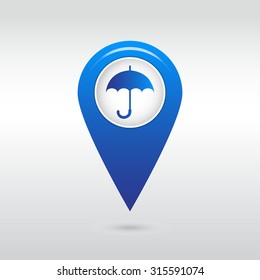 Umbrella icon. eps 10. vector.