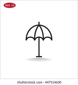  Umbrella icon flat.