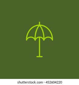  Umbrella icon flat.