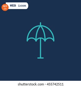  Umbrella icon flat.