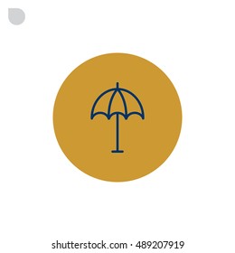  Umbrella icon flat.