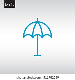 Umbrella icon flat.
