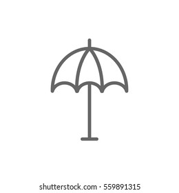  Umbrella icon flat.