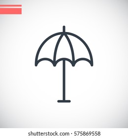  Umbrella icon flat.