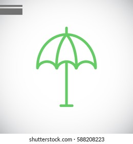  Umbrella icon flat.