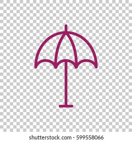  Umbrella icon flat.