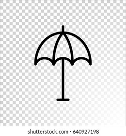  Umbrella icon flat.